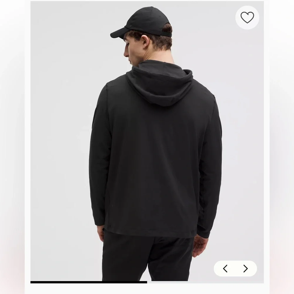 lululemon athletica Men's Black Hooded Pullover - Picture 2 of 9